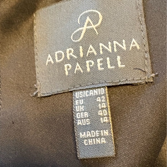 Adrianna Papell Black Bell Sleeve Sheath Dress | Size 10 Regular - Picture 2 of 16